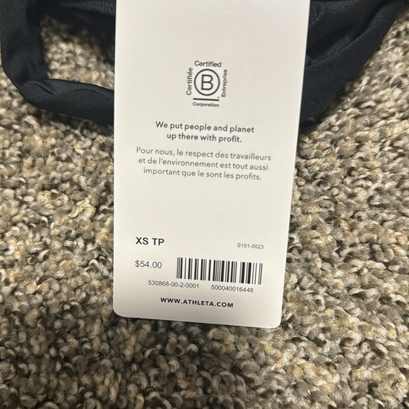 NWT! Athleta Black Plunge Bikini Top D-DD - Multiple Sizes 🩵 - Picture 8 of 12